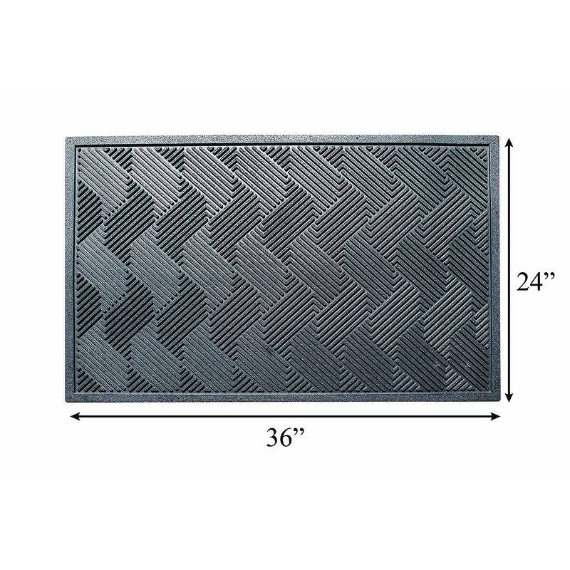 A1HC 3/4" Thick Non-Slip Premium Anti Fatigue Ergonomic Comfort Floor, Black