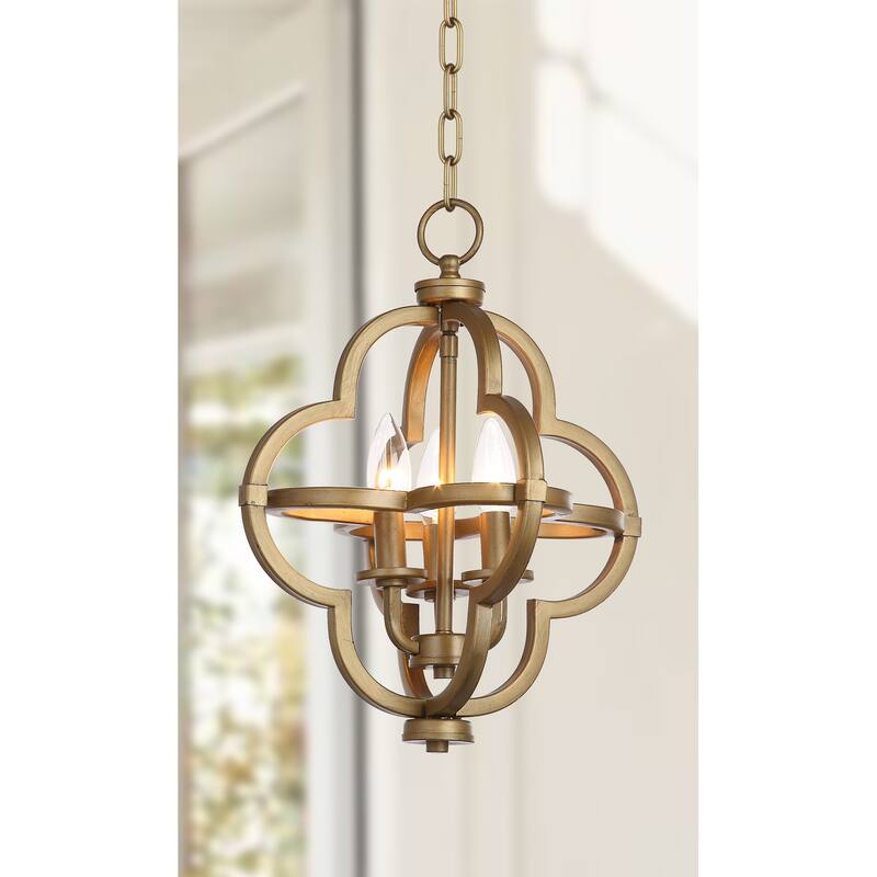 SAFAVIEH Lighting Mila Adjustable 3-light Gold Orb Pendant - 12.25"x12.25"x16 -88"