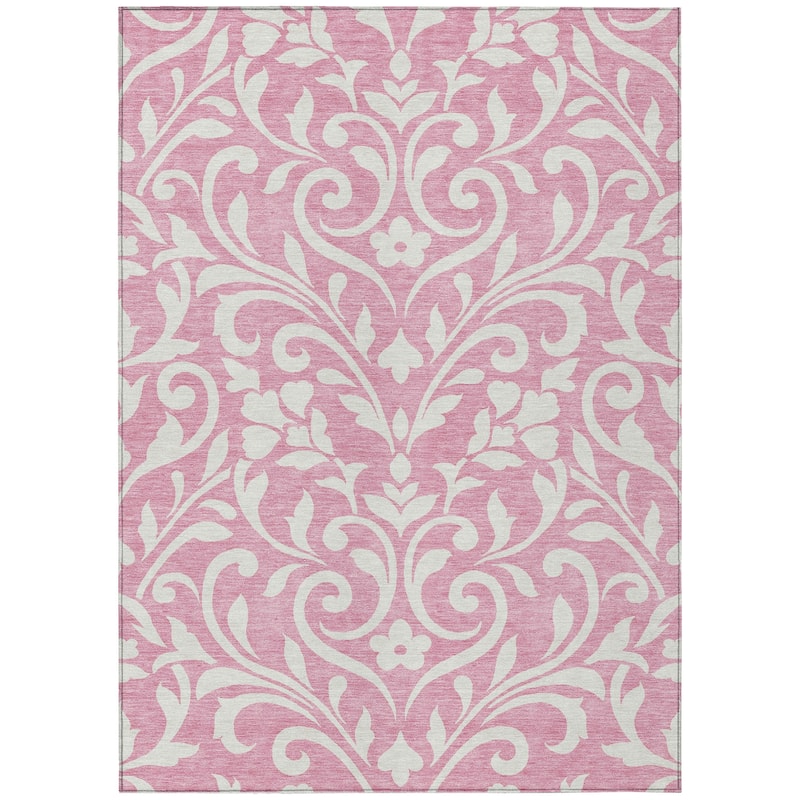 Machine Washable Indoor/ Outdoor Chantille Traditional Elegant Rug