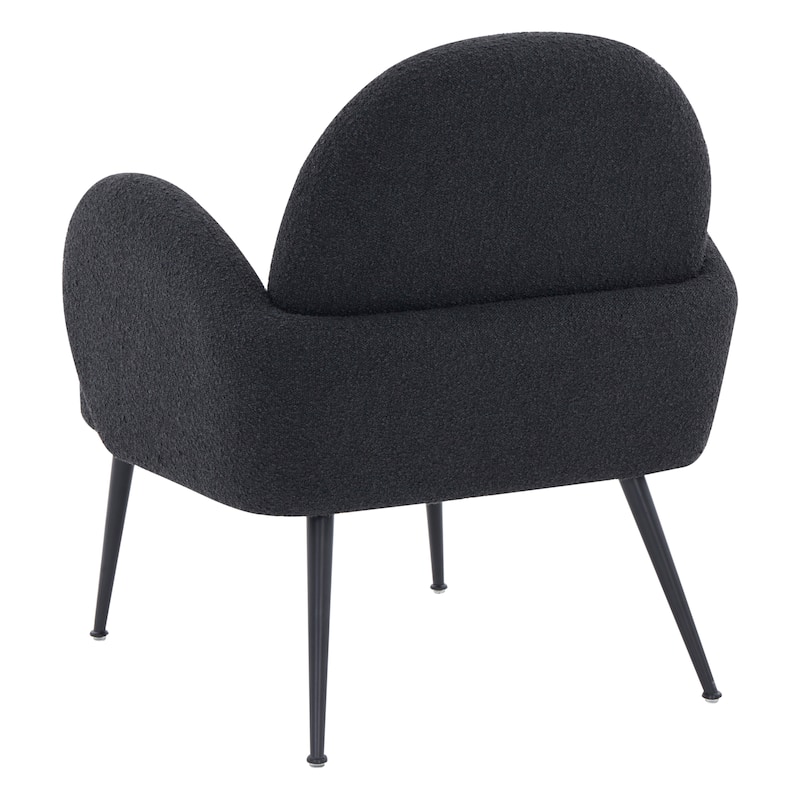 SAFAVIEH Couture Hinnerike Boucle Accent Chair - 27 In W x 32 In D x 31 In H - 27Wx32Dx31H