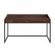 Thumbnail 16, WYNDENHALL Brinkley SOLID ACACIA WOOD Modern Industrial 60 inch Wide Writing Office Desk. Changes active main hero.