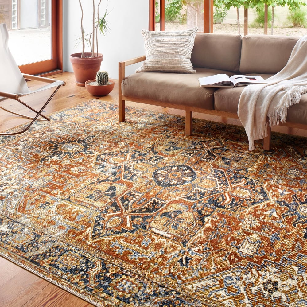 Alexander Home Luciano Oriental Indoor/ Outdoor Area Rug