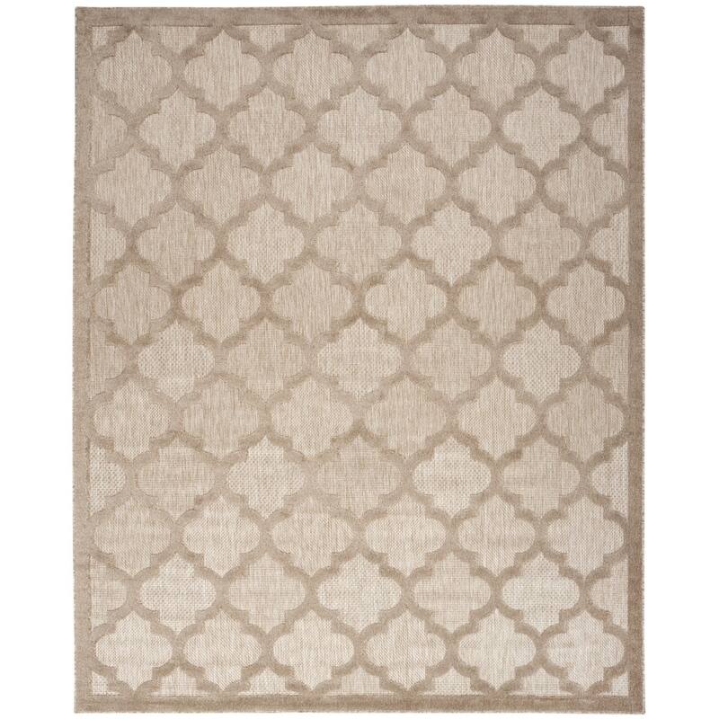 HomeRoots Contemporary Rectangle Outdoor Rug - 7' X 10'