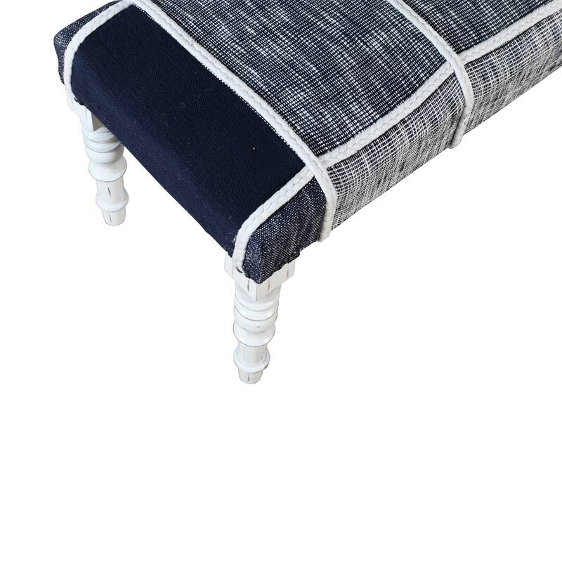 Beau 47" Upholstered Entryway Bench by Sevita - 16"W x 47"L x18"H