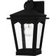 preview thumbnail 5 of 3, Earth Black Outdoor Wall Lantern from the Huck Collection