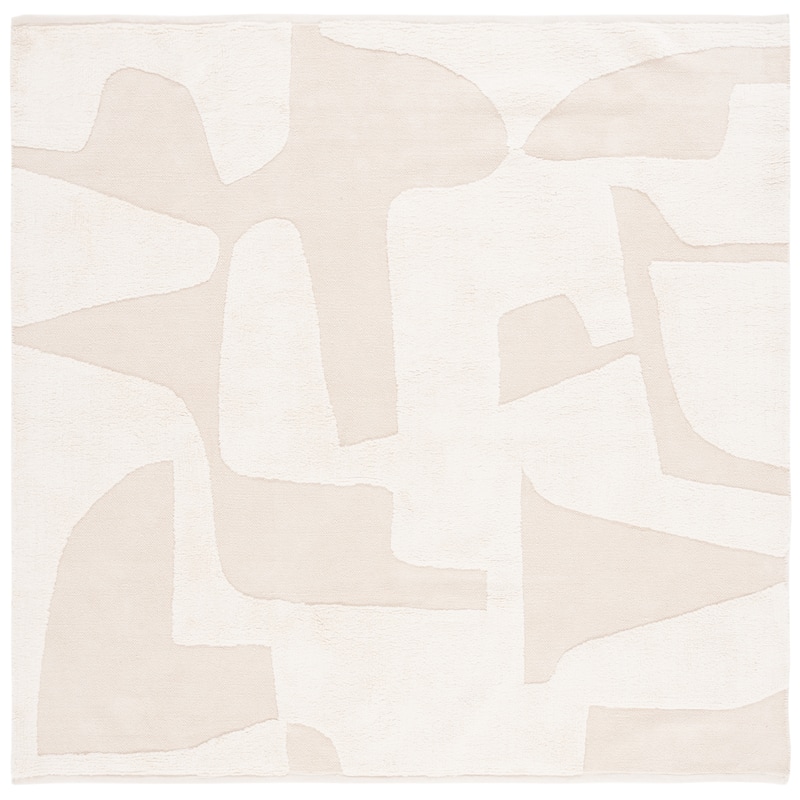 SAFAVIEH Handmade Casablanca Azelia Cotton Rug - 8' Square - Ivory