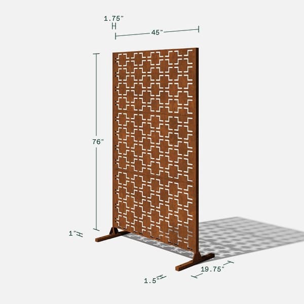 dimension image slide 2 of 8, Veradek Corten Steel Screen Set