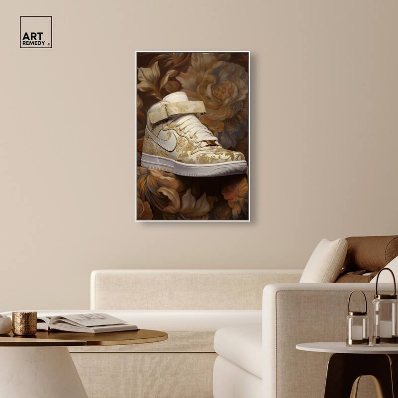 Baroque Sneaker Canvas by Art Remedy