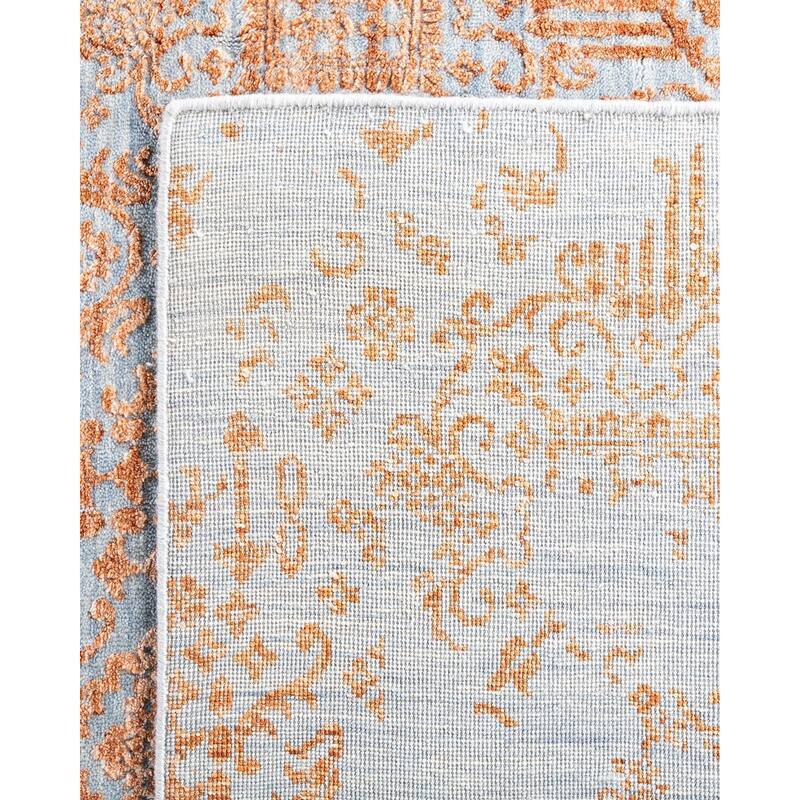 Ikat One-of-a-Kind Handmade Area Rug - Gold, 7' 10" x 10' 1" - 7' 10" x 10' 1"