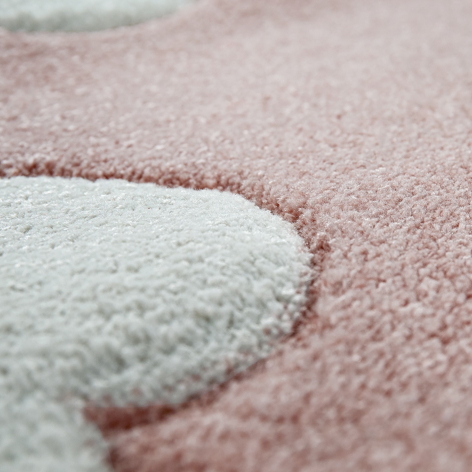 как выглядит Kids Rug with Clouds in Pastel Colors for Children