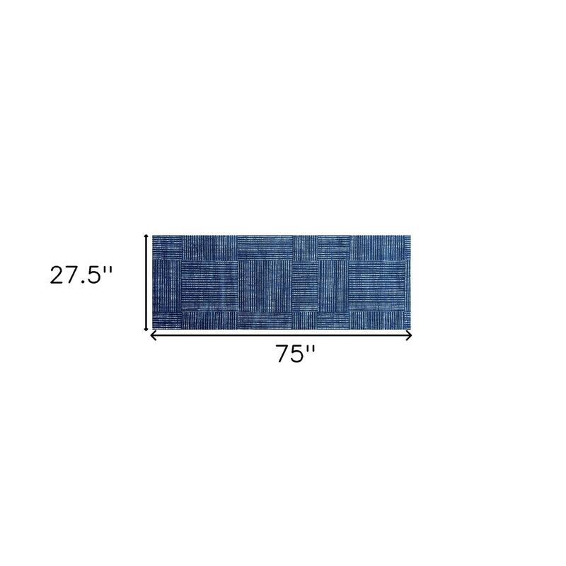 Modern Stain Resistant Area Rug - 2' X 6'