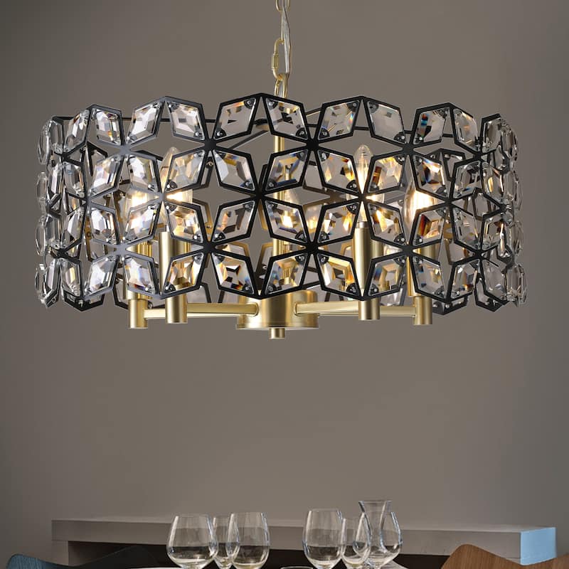 Modern Crystal Chandelier for Living-Room Round Cristal Lamp Luxury Home Decor Light Fixture