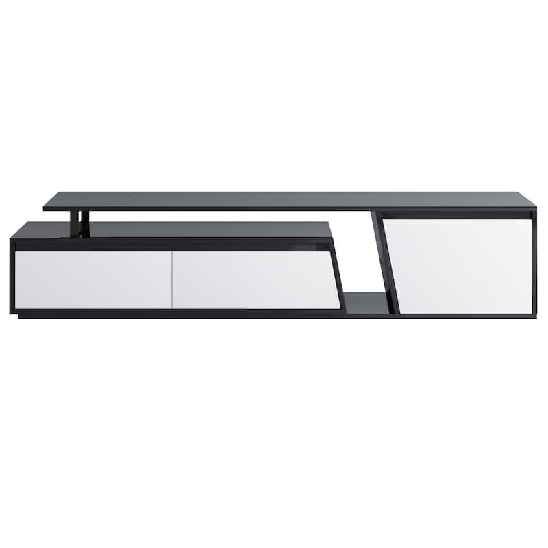 Modern, Minimalist Rectangle Extendable TV Stand