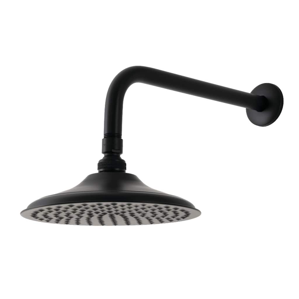 Kingston Brass Victorian 8-Inch Brass Shower Head with 12-Inch Shower Arm