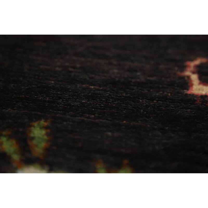 Hand Knotted Oriental 100% Wool Carpet Traditional Floral Brown Ziegler Area Rug - 9' 6'' X 6' 6''