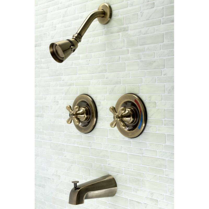 Vintage Pressure Balanced Two-Handle Tub and Shower Faucet