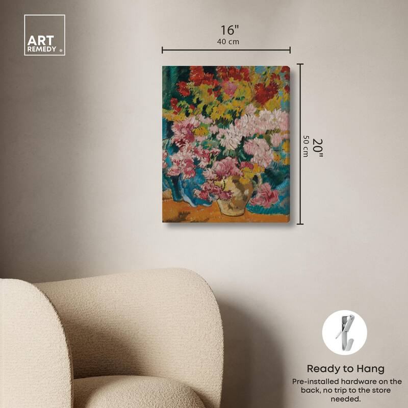 Give him Flores Canvas by Art Remedy, Gallery Wrapped