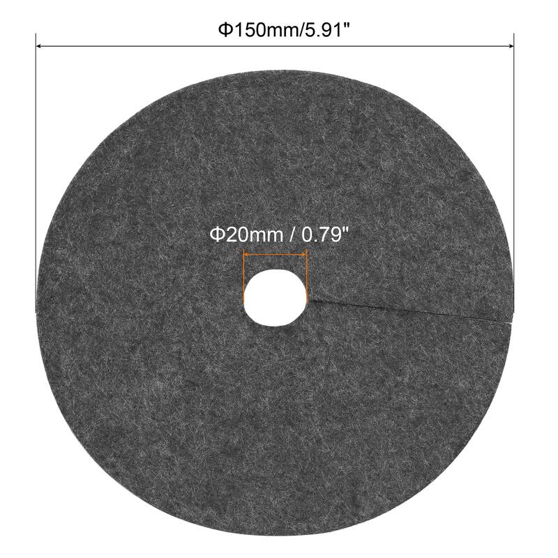 Tree Mulch Ring Nonwoven Tree Protector Mat Plant Cover Black 18 Pack - 5.9"