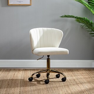 Must Have Ilia Vevet Upholstered Task Chair With Gold Base For Home Office Ivory From 14 Karat Home Ibt Shop