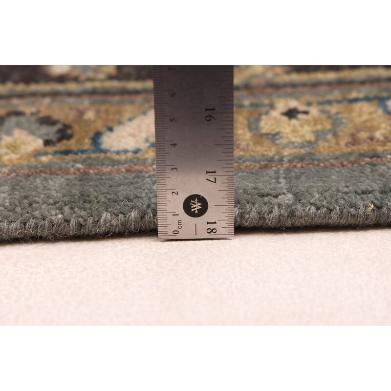 ECARPETGALLERY Hand-knotted Finest Agra Jaipur Teal Wool Rug - 8'3 x 11'3