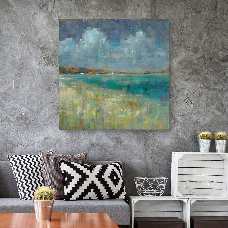 Sky and Sea Crop by Danhui Nai Canvas Art Print