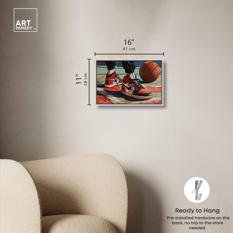Down at the Court Canvas by Art Remedy