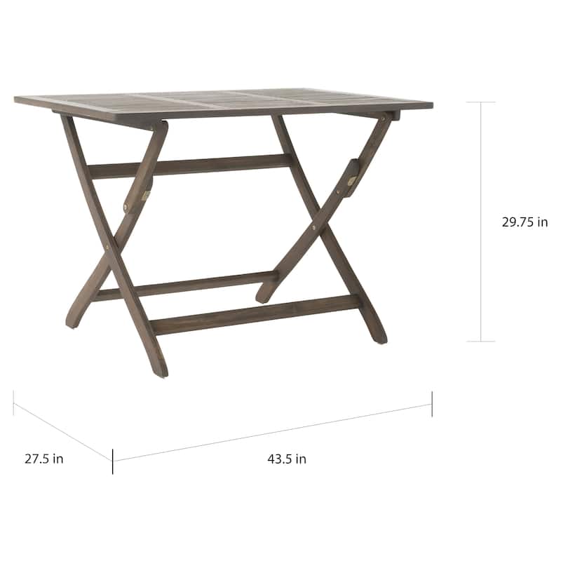 Positano Outdoor Acacia Wood Folding Dining Table by Christopher Knight Home - 43.50"L x 27.50"W x 29.75"H