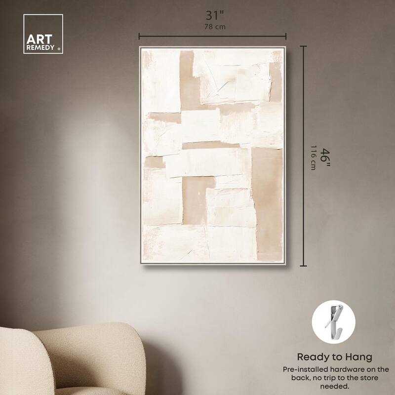 Plastered Planes III Canvas by Art Remedy