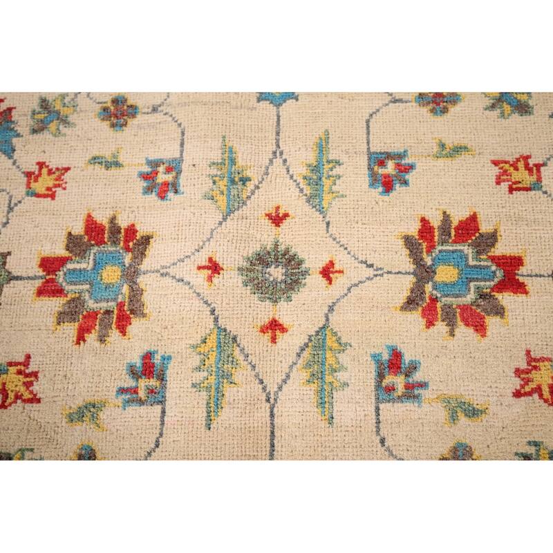 Transitional Oushak Oriental Accent Rug Handmade Wool Carpet - 3'5" x 5'0"