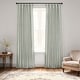 preview thumbnail 40 of 81, Exclusive Fabrics Textured Faux Dupioni Silk Thermal Blackout Curtains (1 Panel) 50 X 108 - Sage Grey