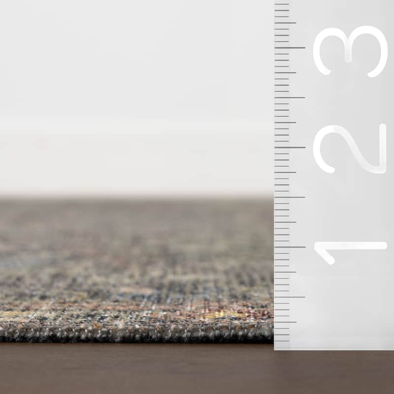 Nuloom Hillstone Collection Traditional Vintage Medallion Area Rug