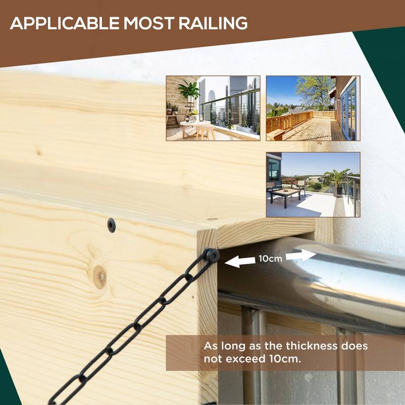 Hanging Balcony Table,Foldable Railing Bar