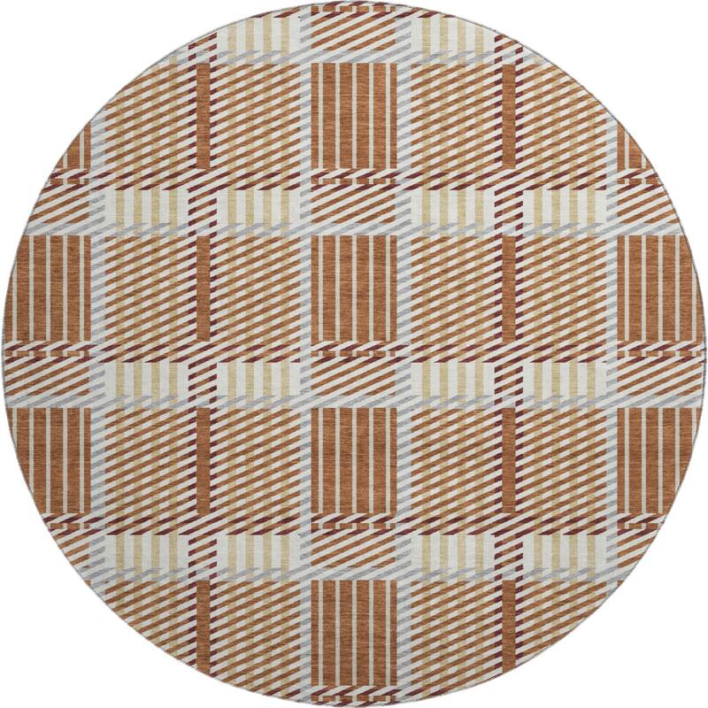 Premium Washable Super Soft Modern Plaid Mayfield Rug