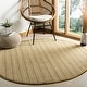 preview thumbnail 13 of 47, SAFAVIEH Natural Fiber Reintraut Sisal Rug 6' Round - Multi/Green - Round