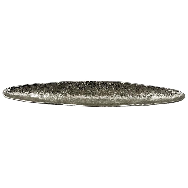 21 Inch Wide Decorative Handmade Aluminum Modern Tray - 21 x 4 x 1.5 in