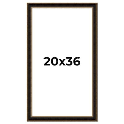 20x36 Frame Gold Antique Vintage Sold Wood Picture Frame | 1.75 Inch