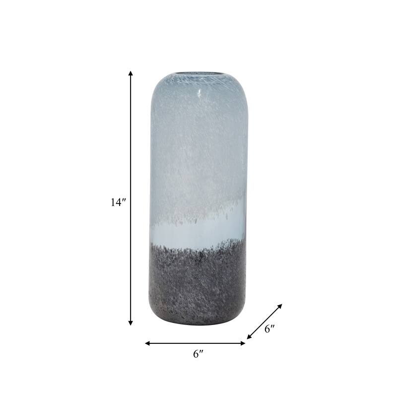 Sagebrook Home Glass Multi Cylinder Ombre Vase