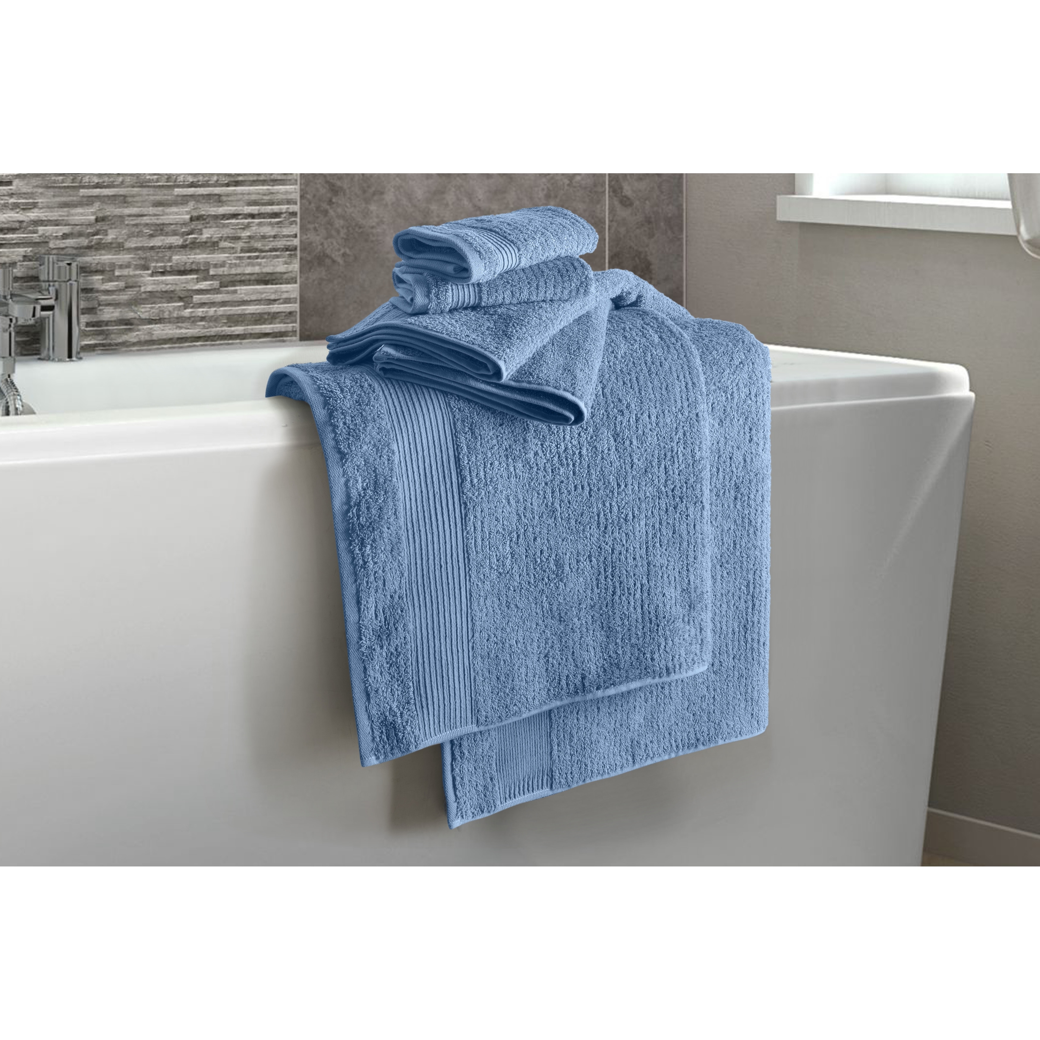 Chic Home 6-Piece Standard 100 Oeko-Tex Certified Towel Set - N/A