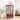 Lighted Glass Display Cabinet Glass Wine Cabinet with Adjustable Glass Shelves Two Doors and One Drawer Bulb