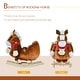 preview thumbnail 4 of 8, Kids Rocking Horse with Plush Fabric, Soothing Lullaby, Soft Comfortable Seat, and Secure Design for Safe Play