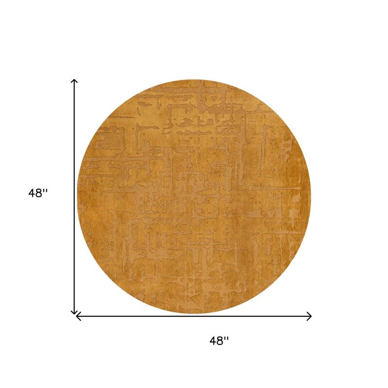 Hehi Geometric Abstract Modern Non Skid Woven Area Rug By HomeRoots - 48' X '48' X '0.2