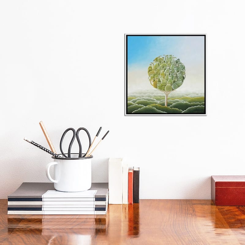 iCanvas "The Cat Tree" by Paule Bernard Roussel Framed