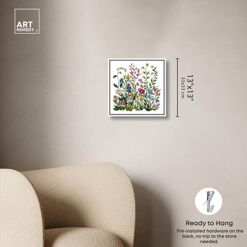 Wildflower Patch I Canvas by Art Remedy