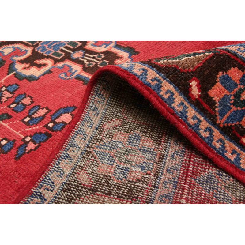 ECARPETGALLERY Hand-knotted Andelz Red Wool Rug - 3'8 x 9'9