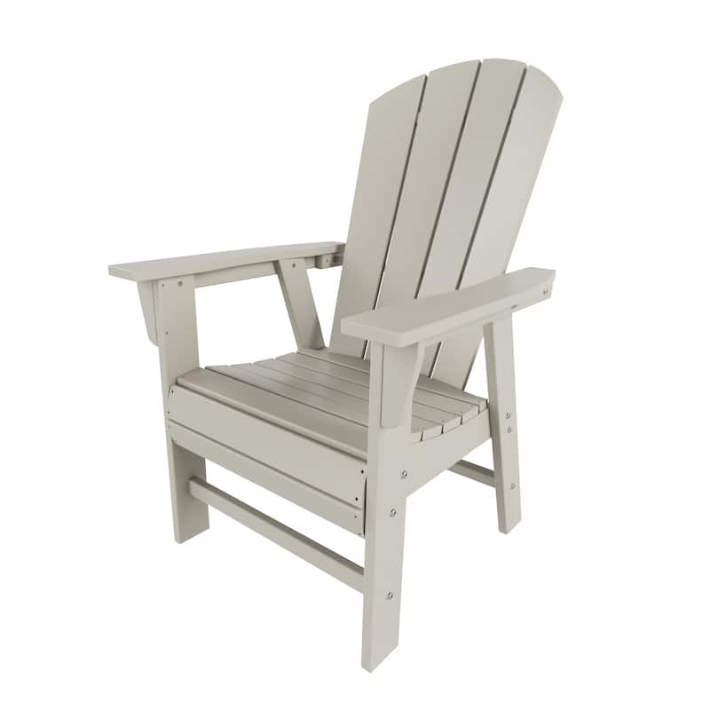 Laguna Hdpe All Weather Outdoor Patio Adirondack Dining Chair With Arms