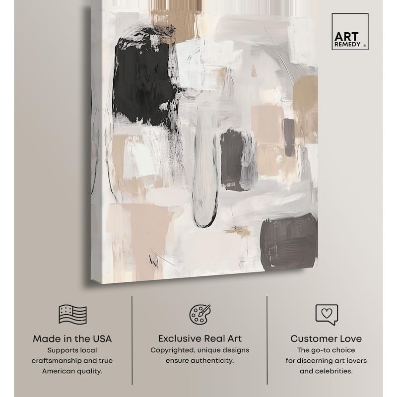 Beauty of Beige I Canvas by Art Remedy, Gallery Wrapped