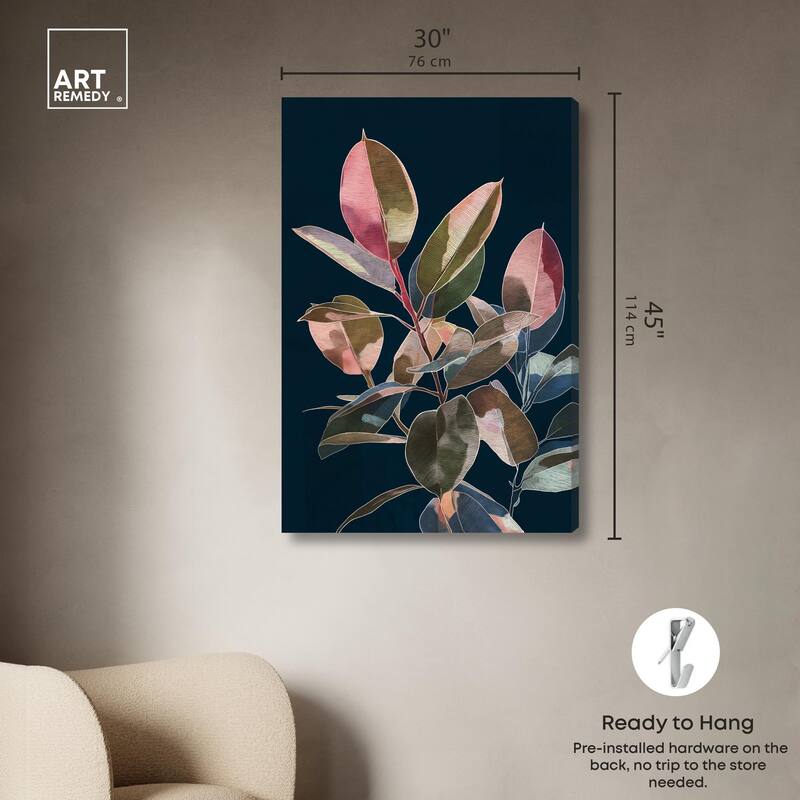 Fuchsia Frond I Canvas by Art Remedy, Gallery Wrapped