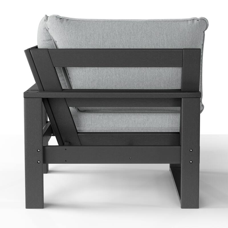 Endless Patio Deep Seating Corner Chair with Gray Frame