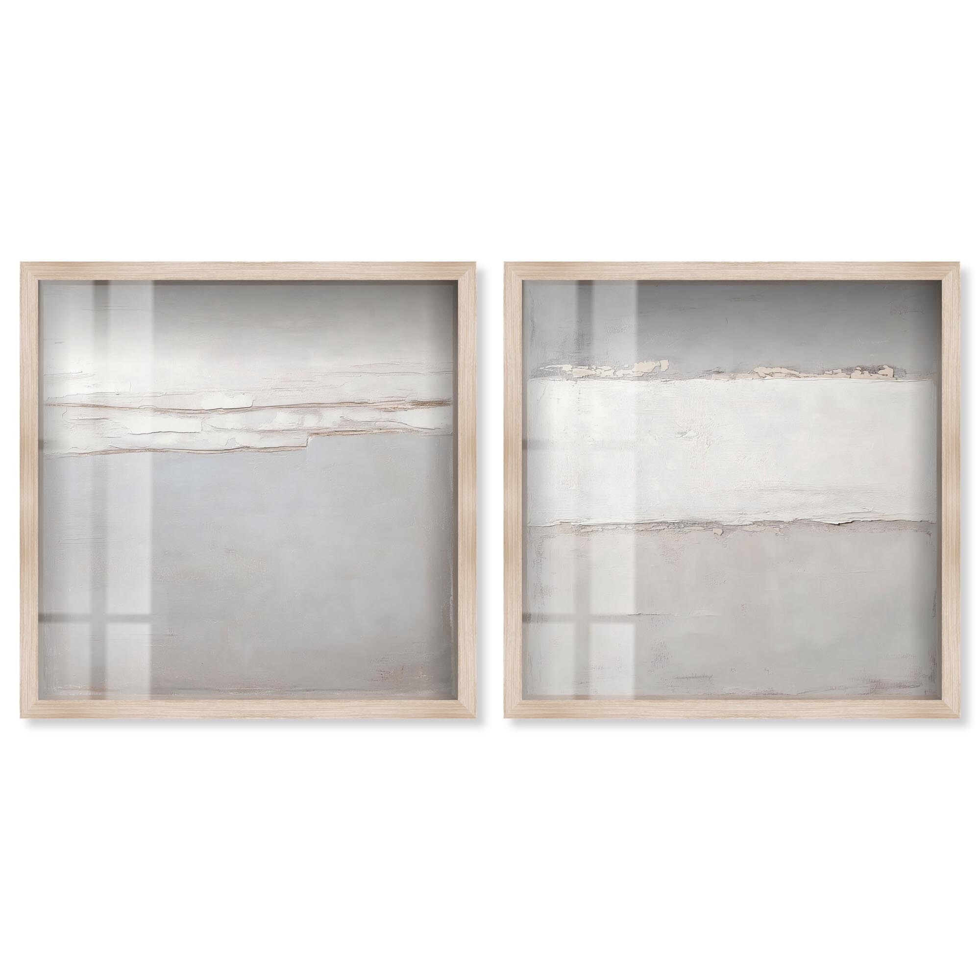 Neutral Luxe Harmony Set Shadowbox Wall Art by Art Remedy