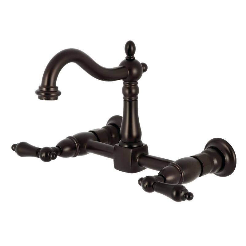 Kingston Brass KS126.AL Heritage 1.8 GPM Wall Mounted Widespread